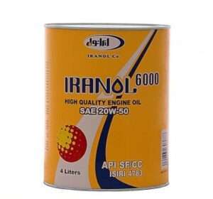 روغن موتور ایرانول مدل 6000 SF